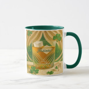 Shamrocks Irländsk Whiskeybägare "Sláinte!" Mugg
