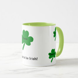 Shamrocks Irländska talesätt Anpassa Mugg