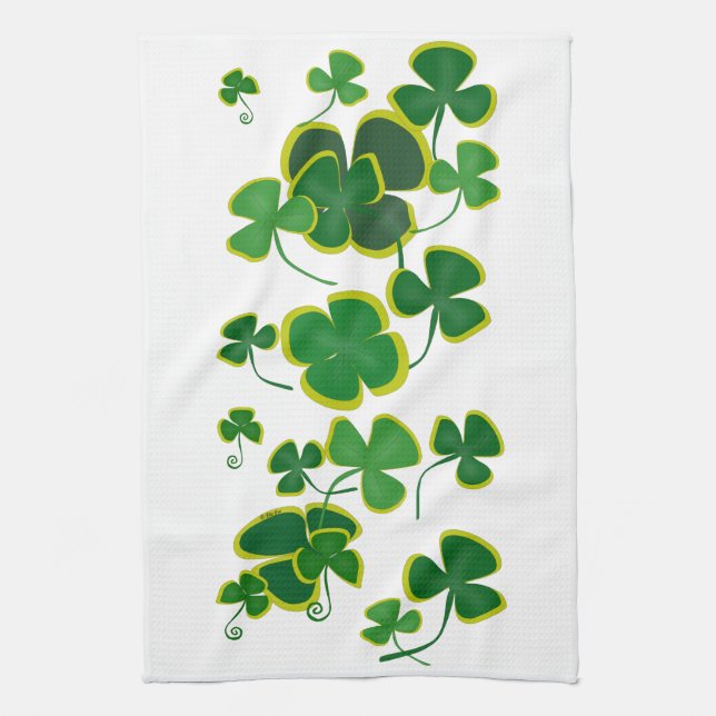 Shamrocks Kitchen Towel Kökshandduk (Vertikal)