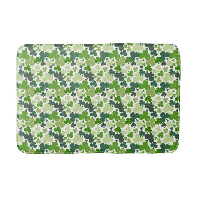 Shamrocks, Klöver Anpassningsbar Medium Bath Mat Badrumsmatta (Framsidan)