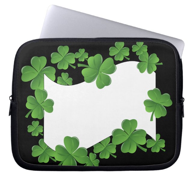 Shamrocks Laptop Sleeve (Framsidan)