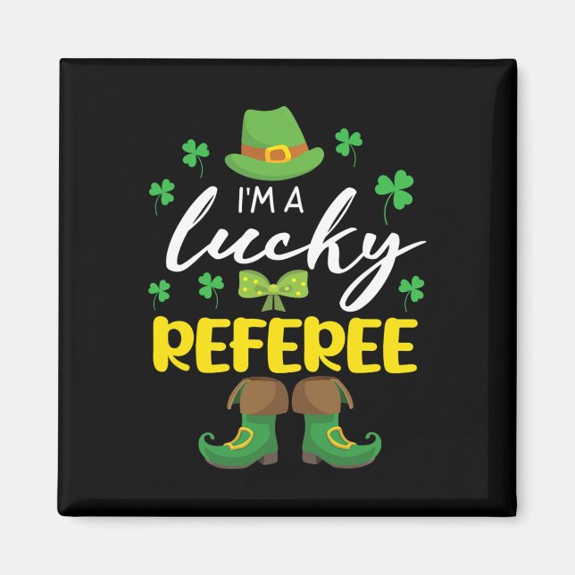 Shamrocks Leprechaun Body Saint patrick I är A Tur Magnet (Framsidan)