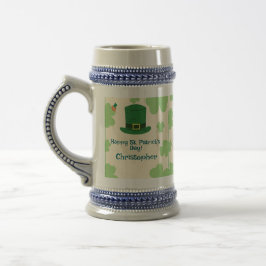 Shamrocks, leprechauns & Pot of Gold Stein Sejdel