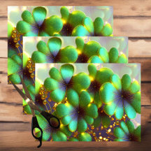 Shamrocks med guld accents, St. Patrick's Day
