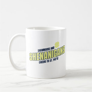 Shamrocks och bus St. Patrick's Day Kaffemugg