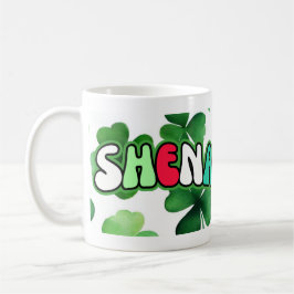 Shamrocks och Shenanigans i st patrick's day Kaffemugg