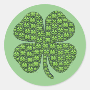 Shamrocks på en Shamrock Runt Klistermärke
