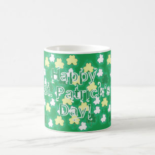 Shamrocks på Sts Patrick dag Kaffemugg
