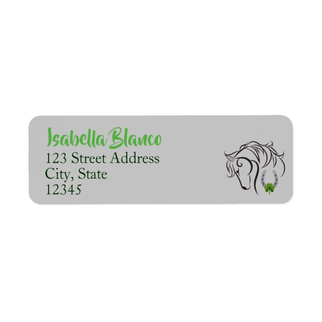 Shamrocks Returadress Etikett (Framsidan)