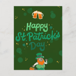 "Shamrocks & Shenanigans: A St. Patrick's Day" Helg Vykort