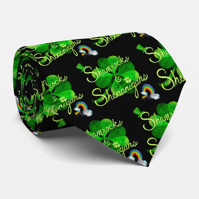 Shamrocks & Shenanigans Neck Tie Slips (Rullad)