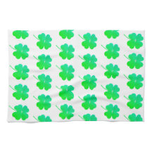 Shamrocks St. Patricks Day Grönt Kitchen Towels
