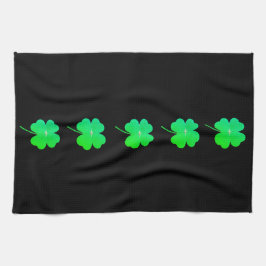 Shamrocks St. Patricks Day Grönt Kitchen Towels Kökshandduk