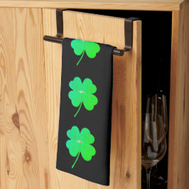 Shamrocks St. Patricks Day Grönt Kitchen Towels Kökshandduk
