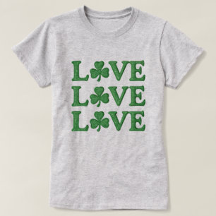 Shamrocks St patrick's day i kärlek Kärlek Kärlek T Shirt