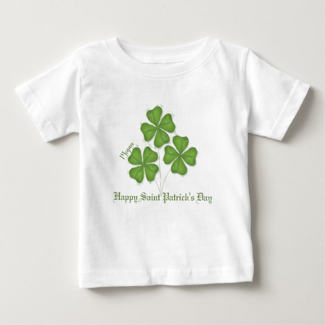 Shamrock's St. Patrick's Day Småbarn T-Shirt (Framsida)