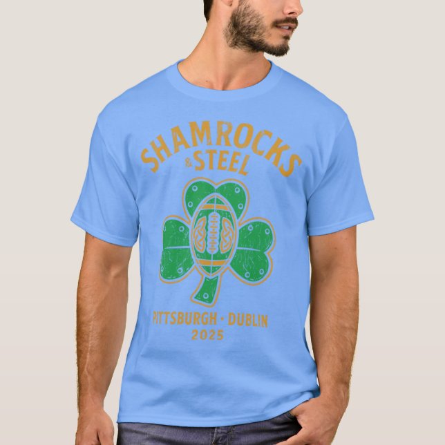 Shamrocks Steel Pittsburgh x Dublin 2025 1 T Shirt (Framsida)