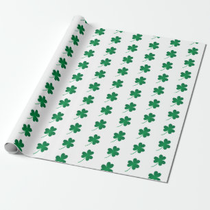 SHAMROCKS/Sts Patrick slående in papper Presentpapper