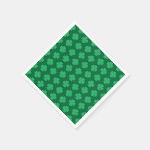 Shamrocks, symbol för St. Patrick's Day. Pappersservett