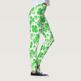 Shamrocks tatuerar det seamless mönster + dina leggings