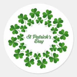 Shamrockskring Klistermärke