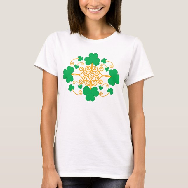 Shamrocksnöre Tee Shirt (Framsida)