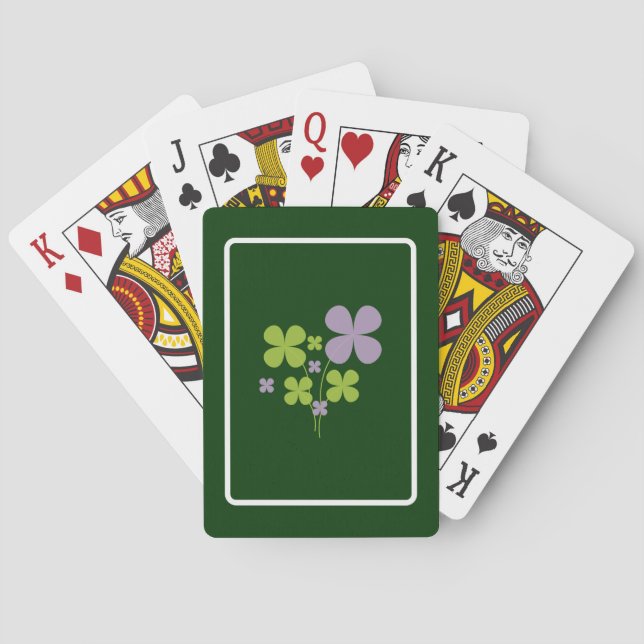 Shamrockspelkort Spelkort (Baksidan)