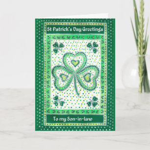 Shamrockst patrick's daykort för enlag kort