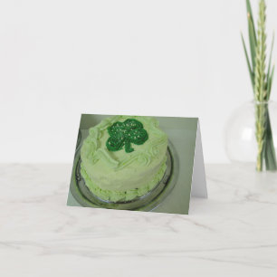 Shamrocktårta, Sts Patrick dag Kort