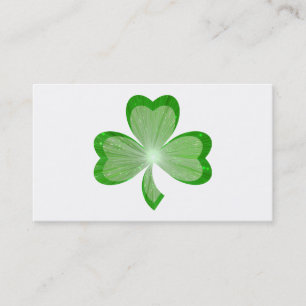Shamrockvitvisitkort Visitkort
