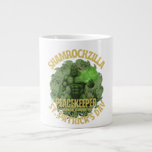 Shamrockzilla Fredsbringare: St. Patricks Day Kaij Jumbo Mugg