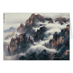 SHAN FÖR MT. HUANG HÄLSNINGSKORT