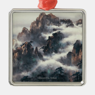 SHAN FÖR MT. HUANG JULGRANSPRYDNAD METALL