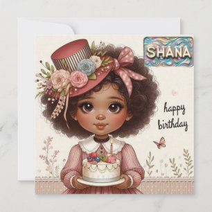 SHANA ~ Birthday Card ~ Rosa ~