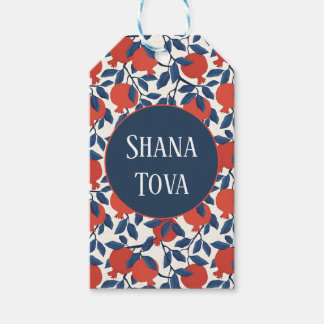Shana Tova Botanic Design med Granatäpplen | Elega Presentetikett