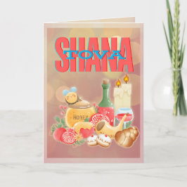 Shana Tova för ett sött nytt år/ Rosh Hashana Helgkort