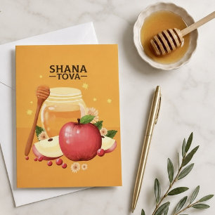 Shana Tova - Glad judisk nyårkort Helgkort