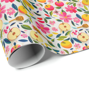 Shana Tova med äpplen och honungsdroppar Presentpapper