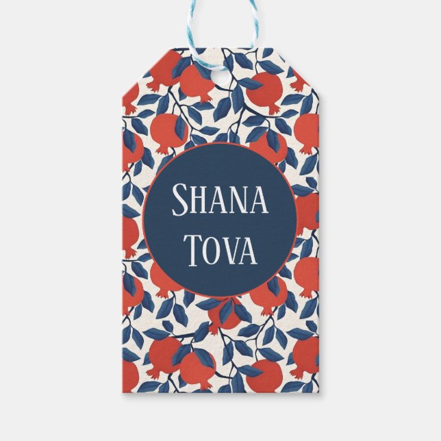 Shana Tova Pomegranate Presentetikett (Framsidan)