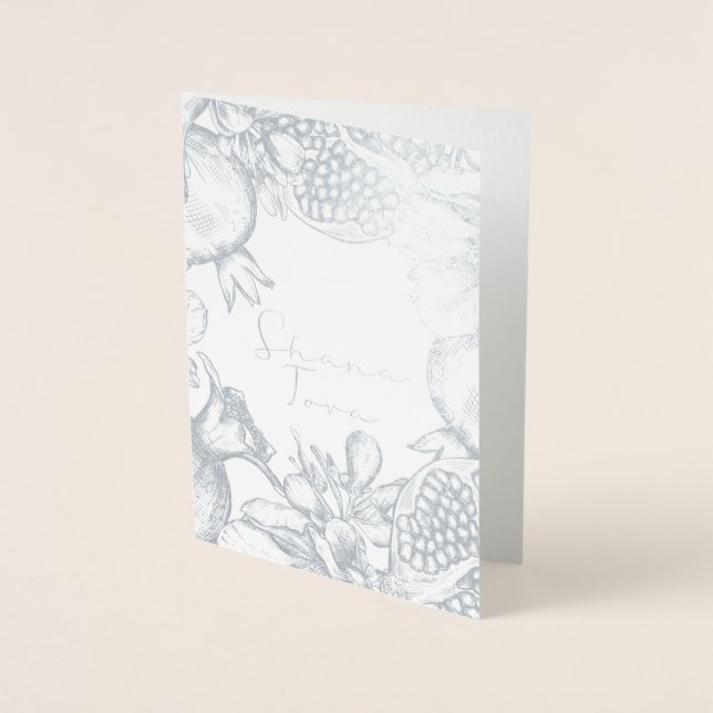 Shana Tova Rosh Hashana judisk nyår   Folierat Kort (Framsida)