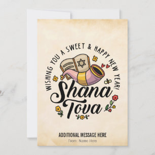 Shana Tova, Rosh Hashana, judiskt nyår Julkort