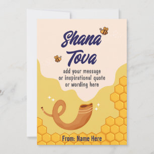 Shana Tova, Rosh Hashana, judiskt nyår Julkort