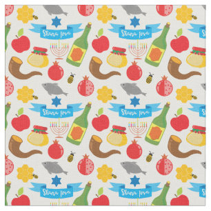 Shana Tova - Rosh Hashanah - anpassningsbar tile s Tyg