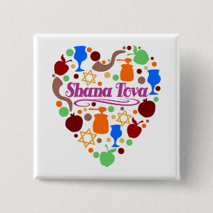Shana Tova Rosh Hashanah Jewish New Year Helgdag Knapp