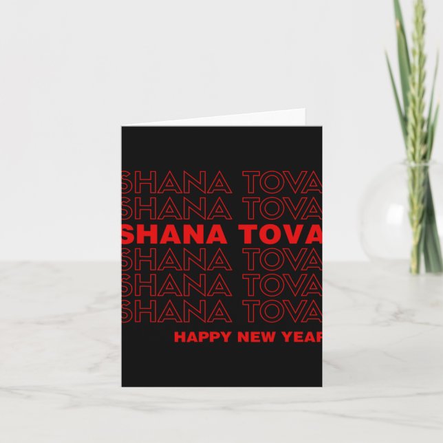 Shana Tova Rosh Hashanah Jewish New Year Meme Than Kort (Framsida)