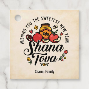Shana Tova, Rosh Hashanah, jude nyåret Gåvor Etiketter