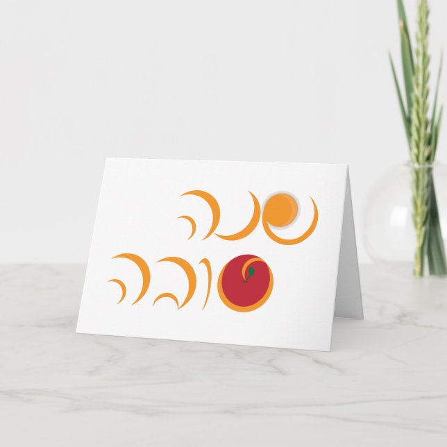 Shanah Tova - Rosh Hashanah hebreiskt hälsningsfra Helgkort (Framsida)