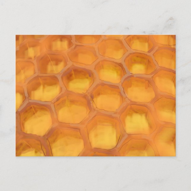 Shanah Tovah Honeycomb teckning Lycklig Rosh Hasha Vykort (Framsida)