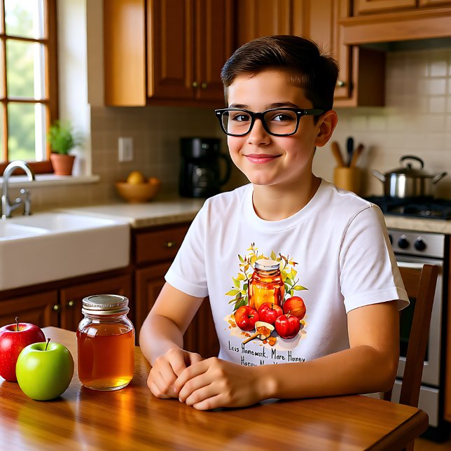 🐝 Shanah Tovah med anpassningsbar text Sweet Begi T Shirt (🐝Shanah Tovah with custom text Sweet Beginnings T Tri-Blend Shirt)