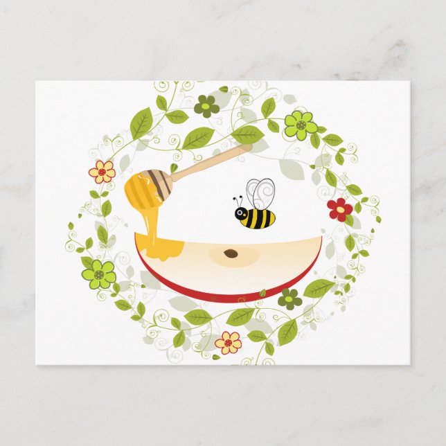 Shanah Tovah Rosh Hashanah judiskt nyår Helg Vykort (Framsida)